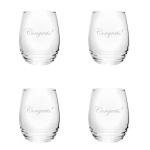 Stemless Wine Personalized, Set of 4 
17 Oz., Each Glass

Includes personalization, choose a monogram, or letters in script or block. 










